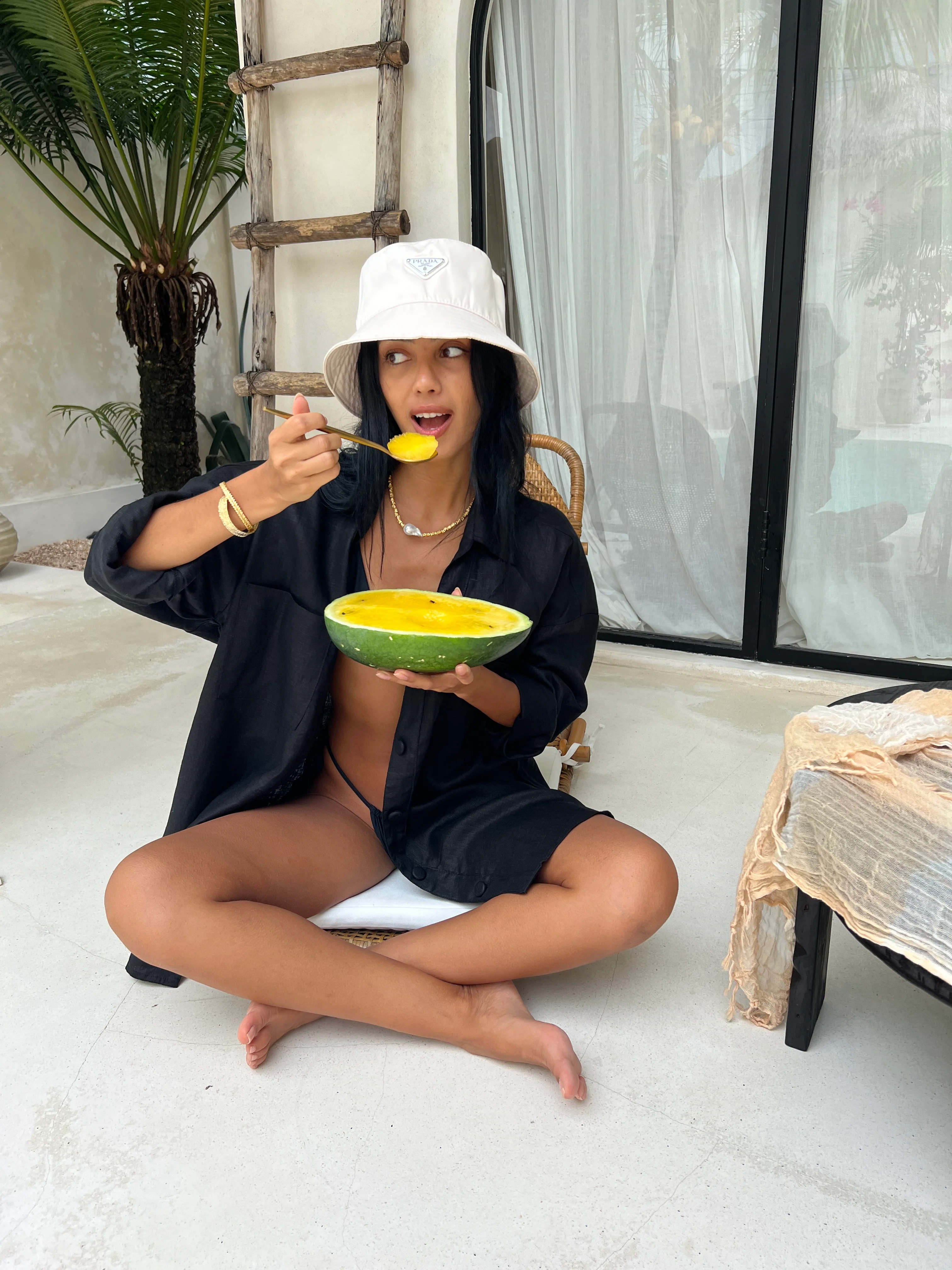 The Flo Shirt / Black (100% Linen) - Image 7