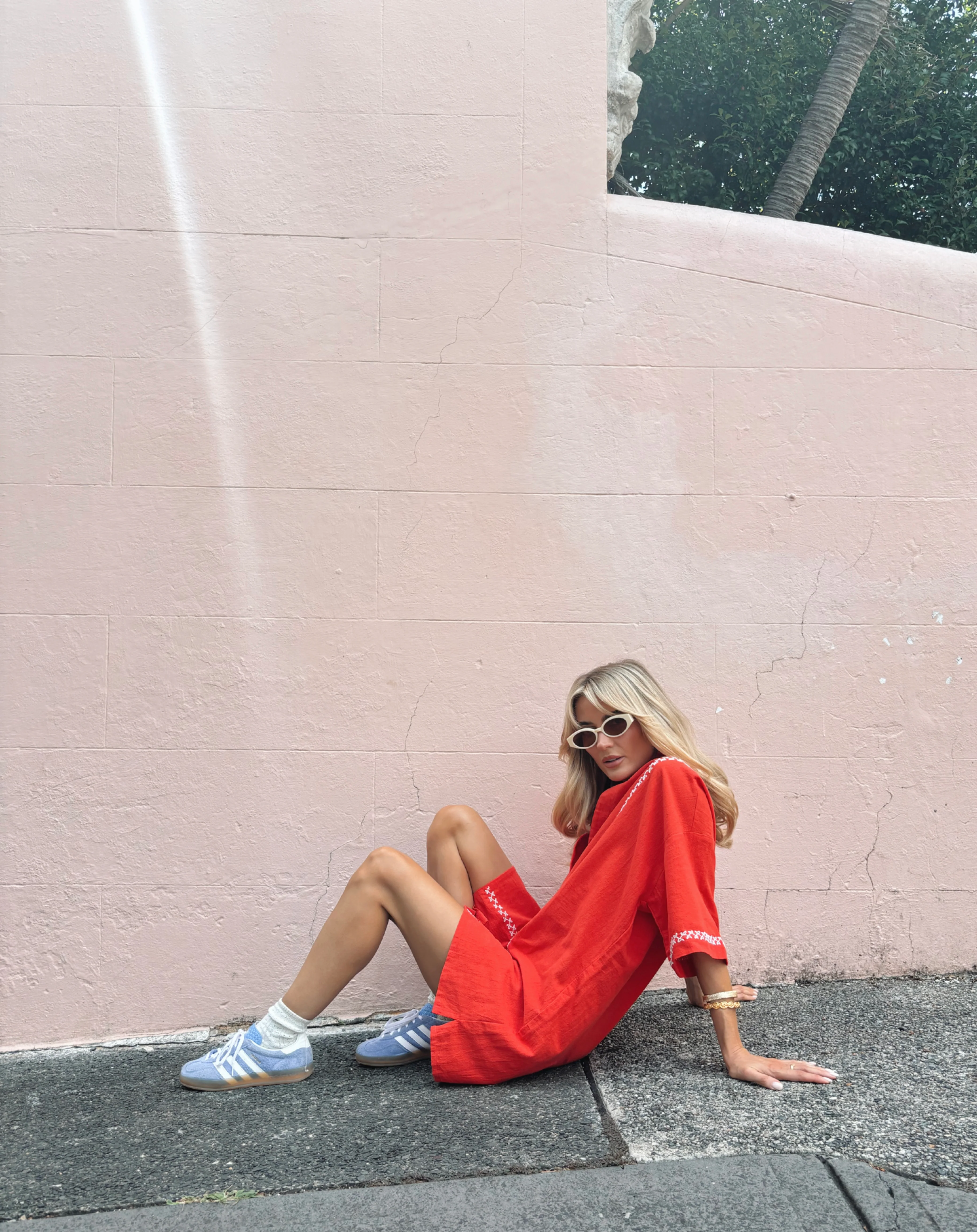 The Mimi Shirt Dress - Red - Image 5