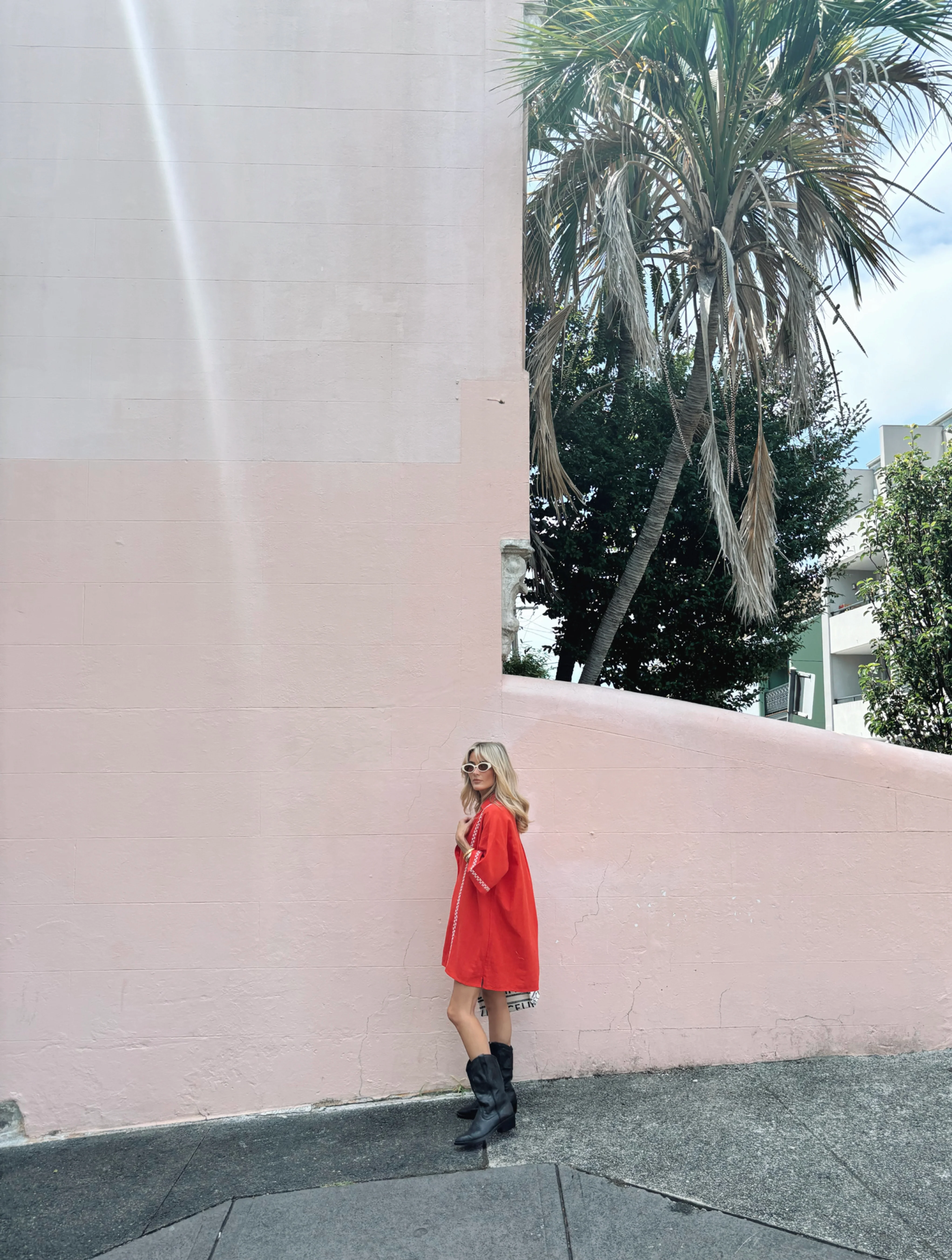 The Mimi Shirt Dress - Red - Image 7