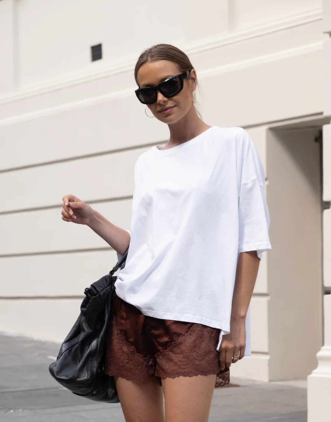 The Amélie Lace Shorts / Chocolate - Image 4