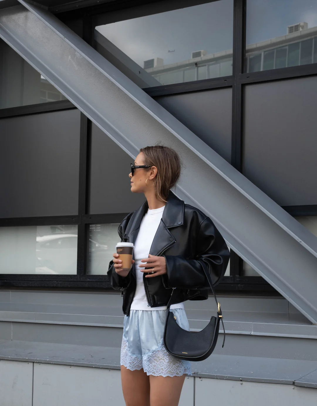 The Amélie Lace Shorts / Sky Blue - Image 3