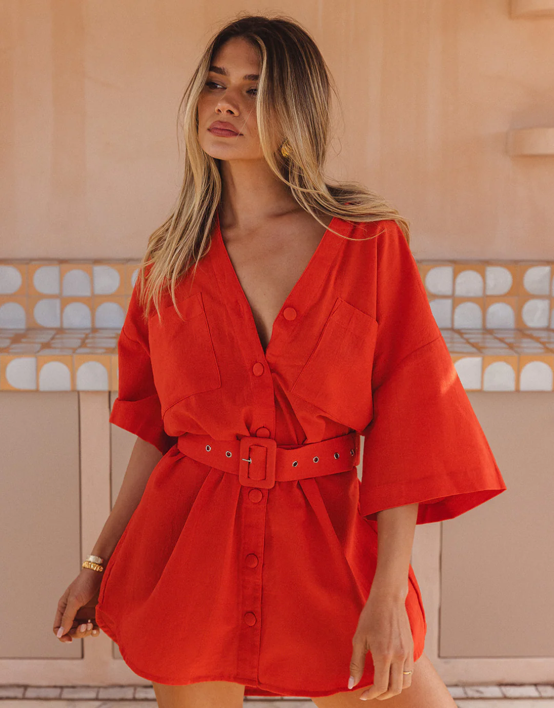 The Blake Dress / Red - Image 3