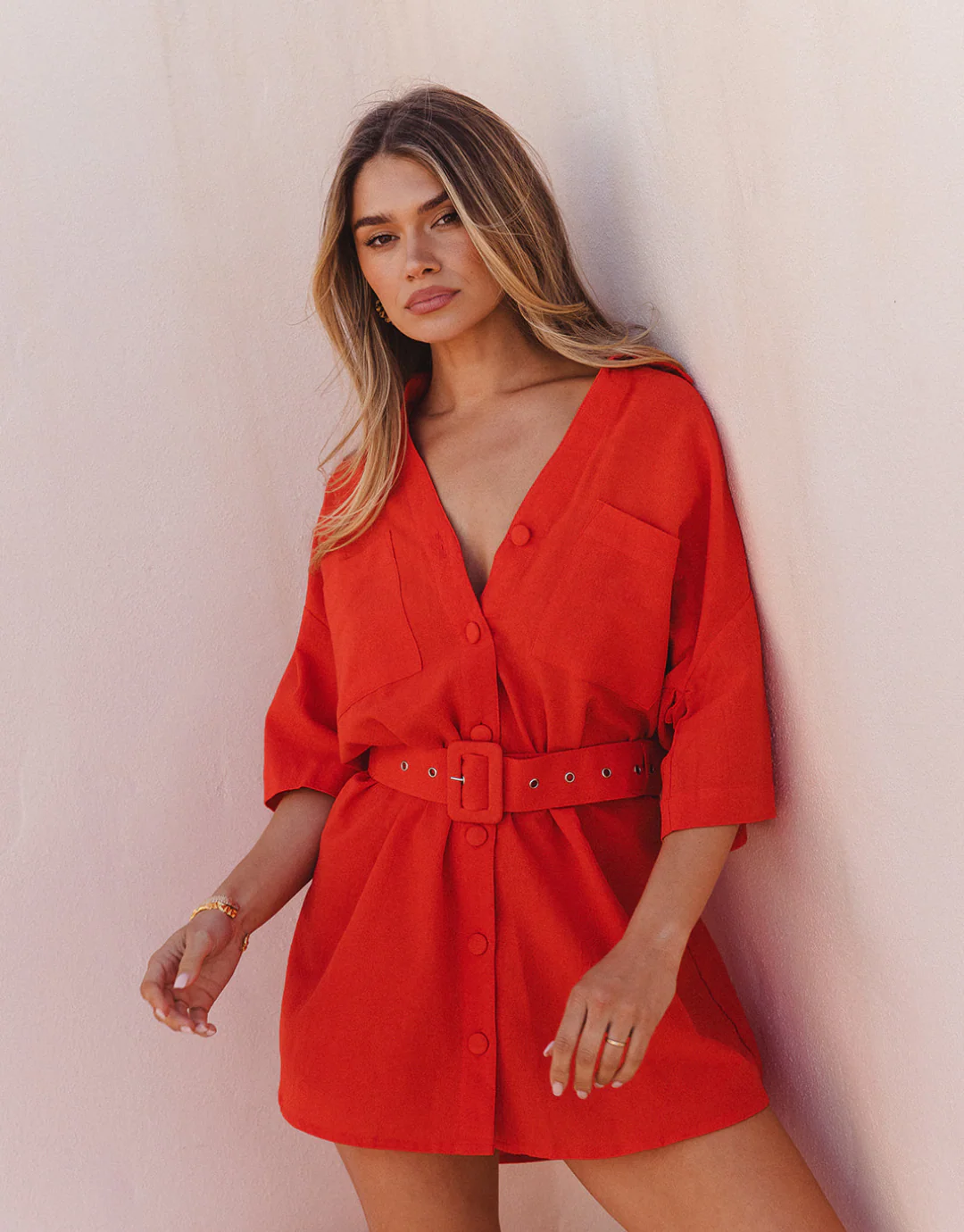 The Blake Dress / Red - Image 4