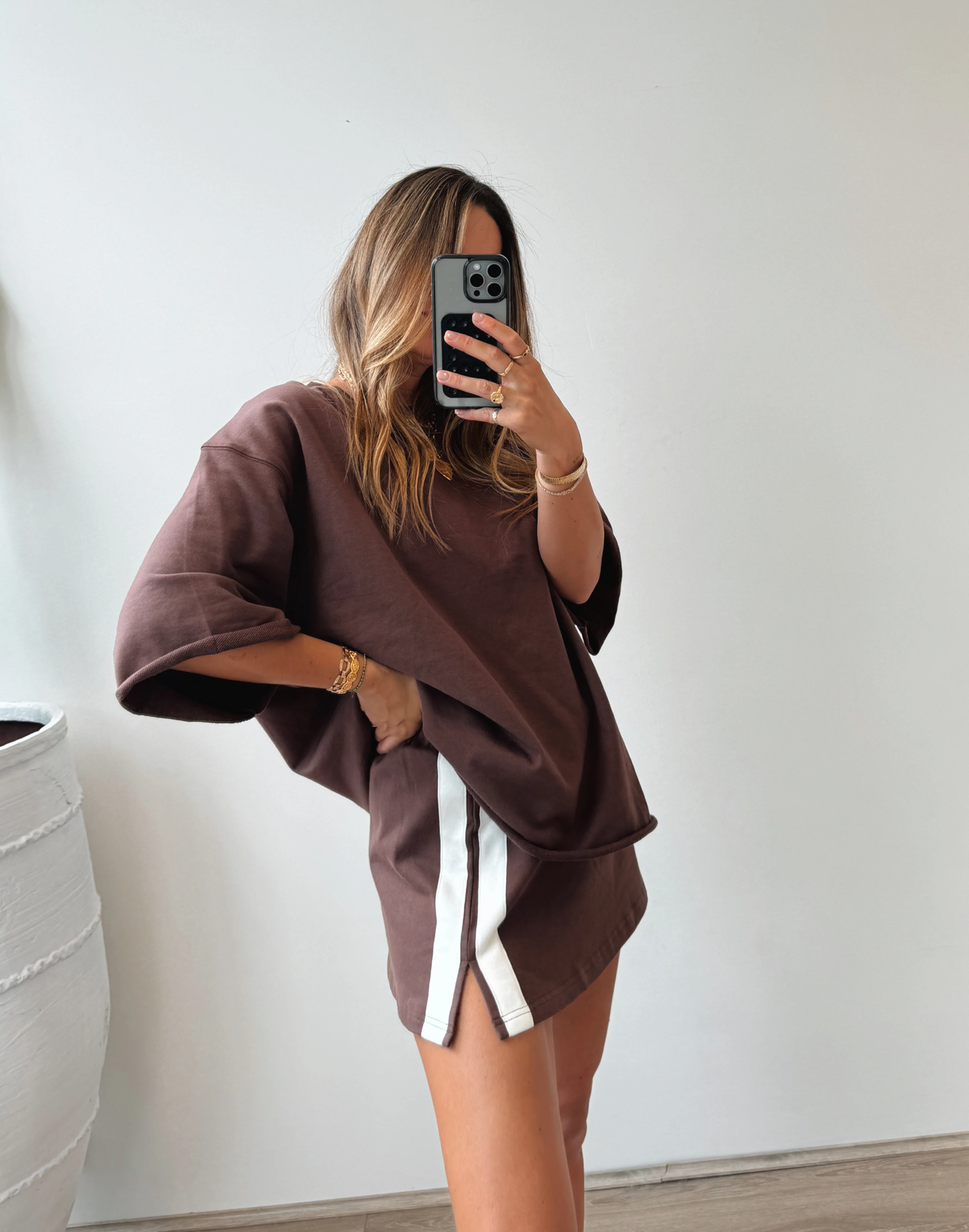 The Maya Mini Skirt / Chocolate - Image 8